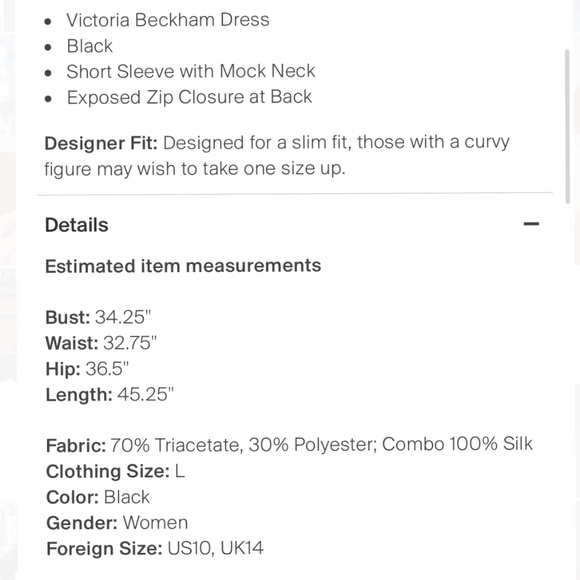 Victoria Beckham Collection dress - Picture 4 of 4